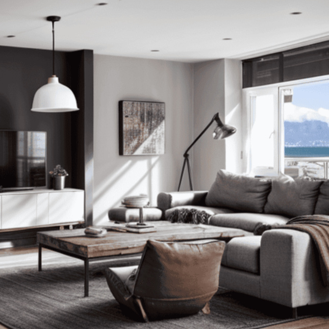 Amélioration des couleurs et du contraste avec Koubou Appartement aux tons équilibrés grâce à l’intelligence artificielle de Koubou, ajustant la luminosité et la balance des blancs.